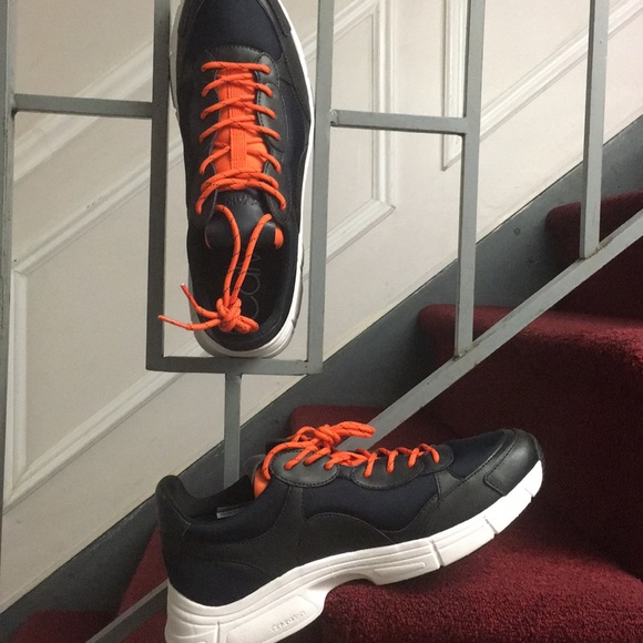 Calvin Klein- Size 11 Daxton nappa sneakers NWOT